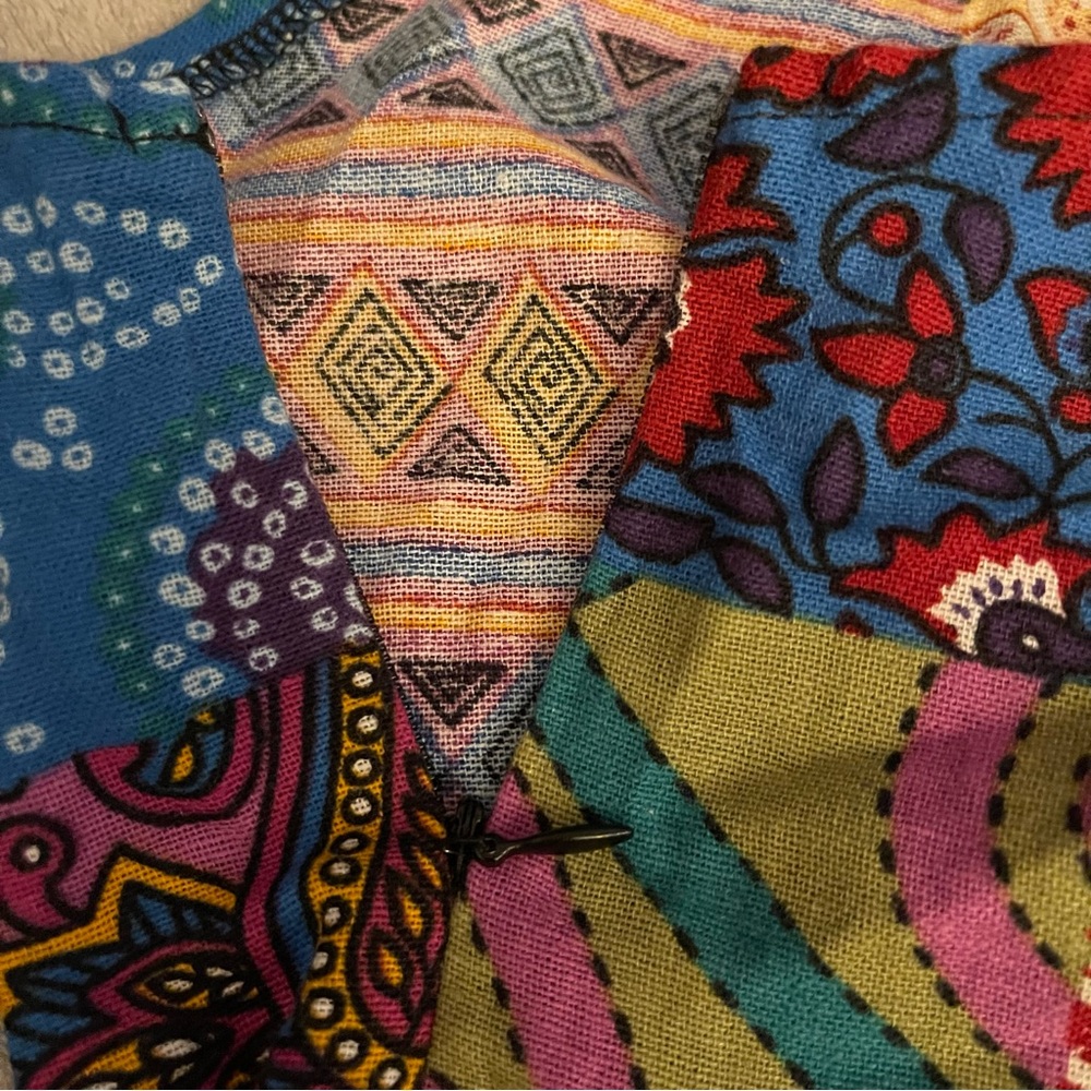 Colorful Patchwork Jumpsuit - Picture 12 of 16